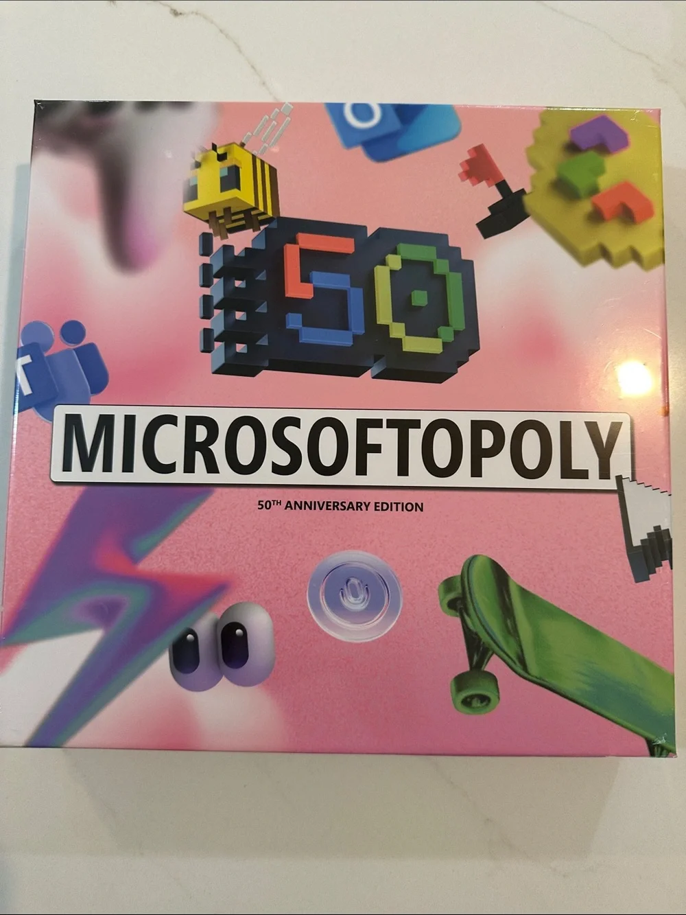 Microsoftopoly 50th Anniversary Edition - Pink Collector Box NWT